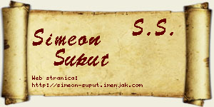 Simeon Šuput vizit kartica
